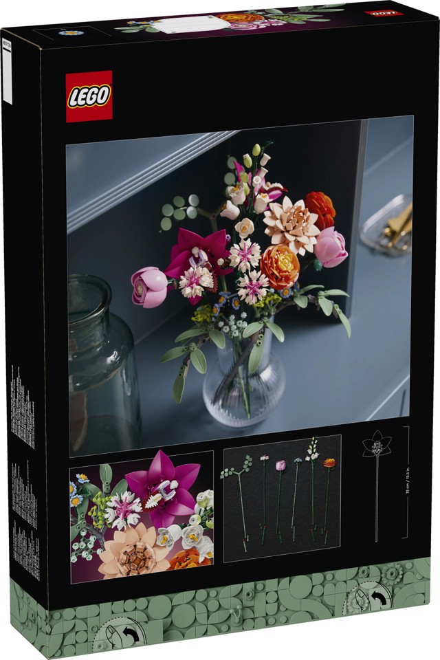 LEGO Botanicals Bouquet di fiori rosa