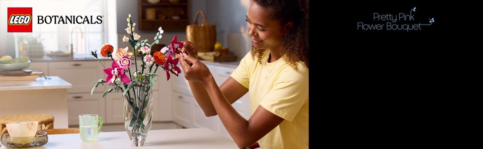 LEGO Botanicals Bouquet di fiori rosa