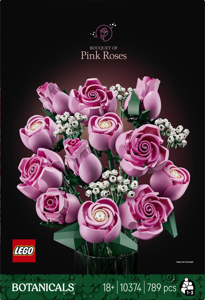 LEGO Botanicals Bouquet di rose rosa