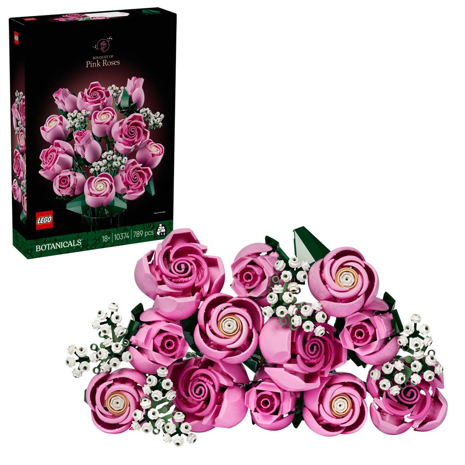 LEGO Botanicals Bouquet di rose rosa