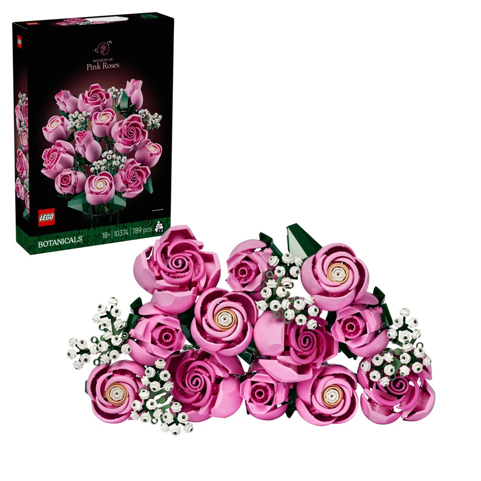 LEGO Botanicals Bouquet di rose rosa
