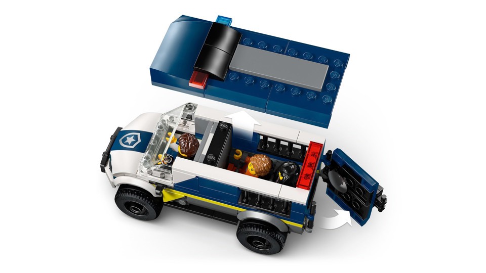 LEGO City 60479 Cellulare della Polizia Giocattolo, con Camion e Moto