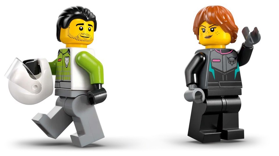 LEGO City 60489 Jet Contro Auto Sportiva Giocattolo, Aereo, Macchina e 2 Minifigure di Piloti