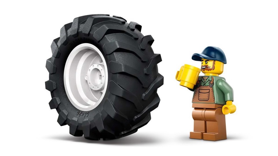 LEGO City 60498 Trattore Giocattolo, Veicolo Agricolo da Costruire con Minifigure del Contadino