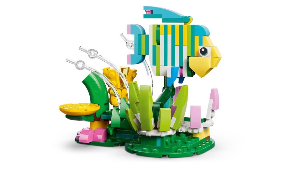 LEGO Creator 31384 3in1 Animali Selvatici: Colibrì Variopinto, Uccello Giocattolo Trasformabile in Farfalla o Pesce