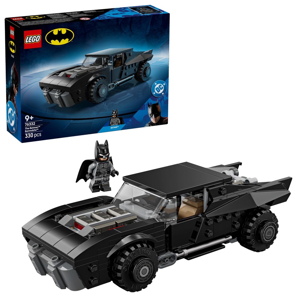 LEGO DC 76332 Batmobile di Batman, Macchina Giocattolo da Collezione con Minifigure del Supereroe e Moneta d'Oro