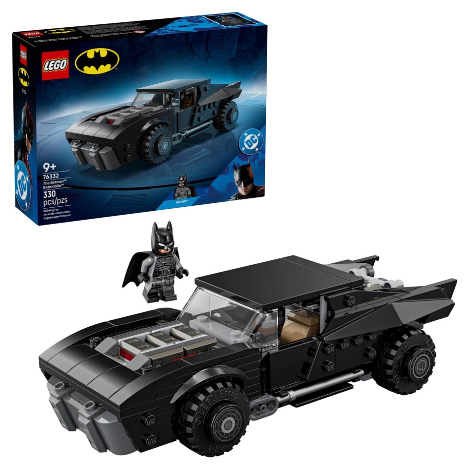 LEGO DC 76332 Batmobile di Batman, Macchina Giocattolo da Collezione con Minifigure del Supereroe e Moneta d'Oro