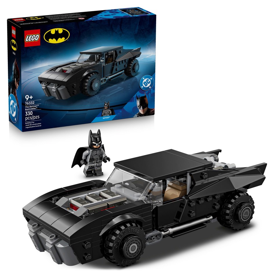 LEGO DC 76332 Batmobile di Batman, Macchina Giocattolo da Collezione con Minifigure del Supereroe e Moneta d'Oro