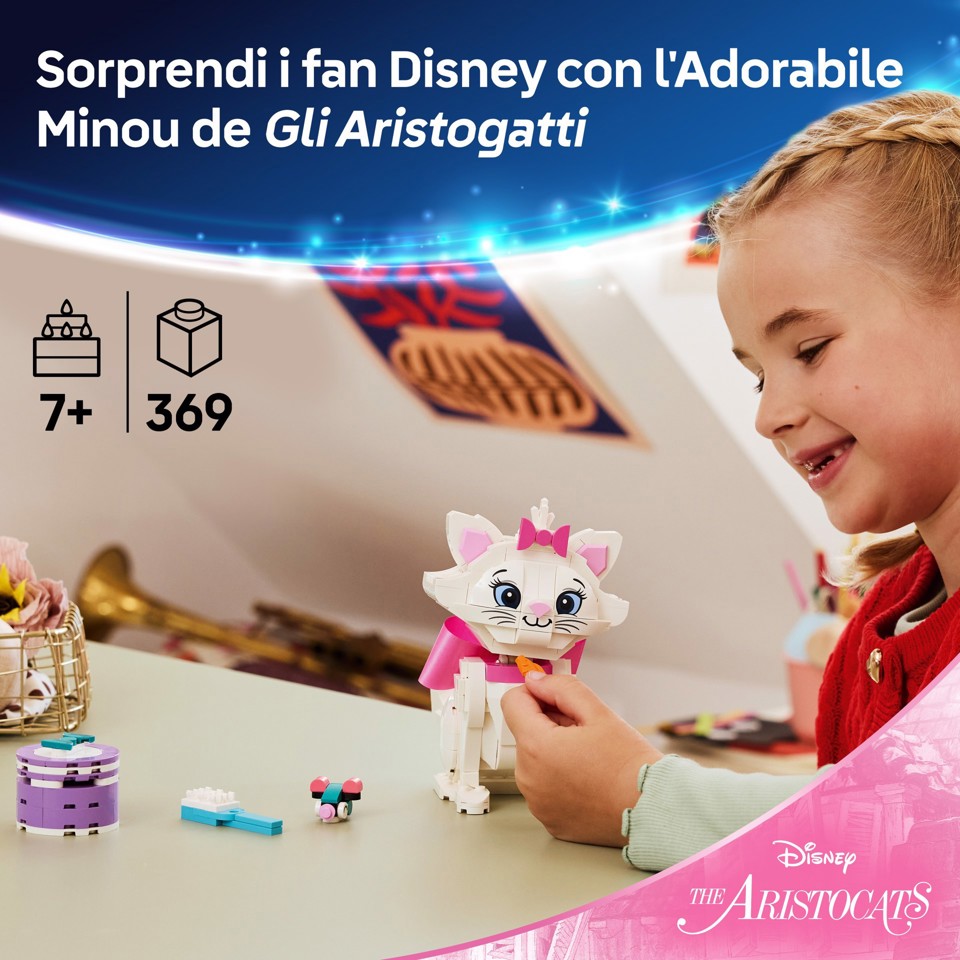 LEGO Disney | 43286 Adorabile Minou de Gli Aristogatti