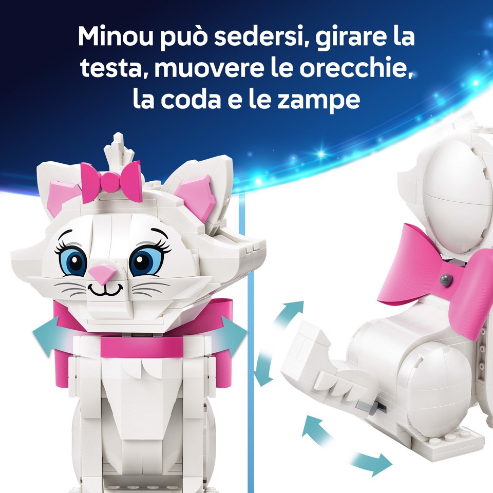 LEGO Disney | 43286 Adorabile Minou de Gli Aristogatti