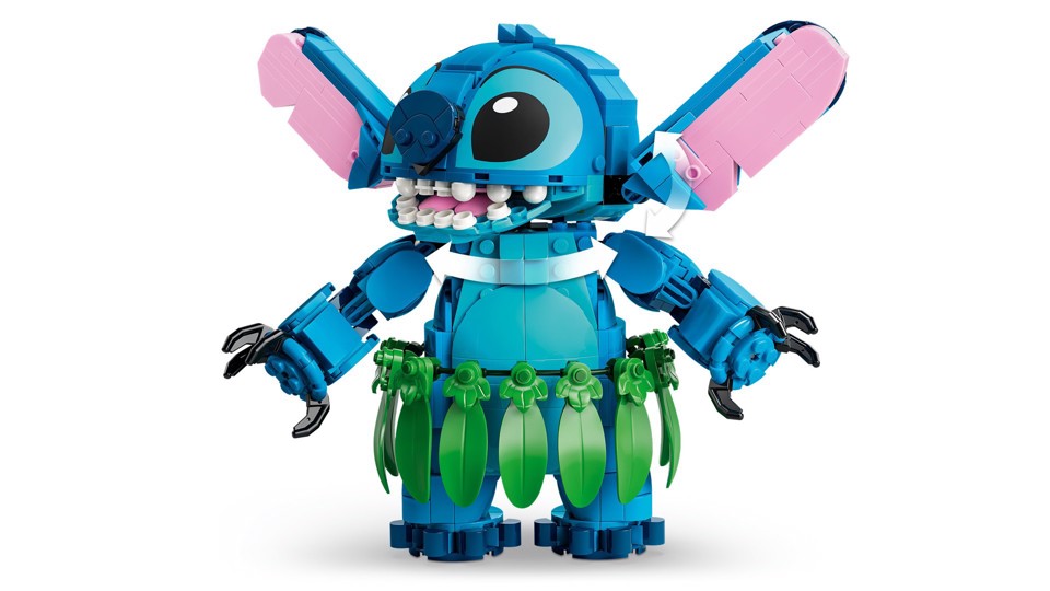 LEGO Disney | 43296 Stitch e Scrump, 2 Action Figure Giocattolo con Accessori, Decorazione Cameretta, Regalo per Bambini 9+