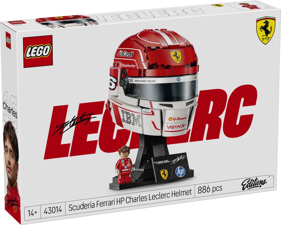 LEGO Editions 43014 Casco di Charles Leclerc Scuderia Ferrari