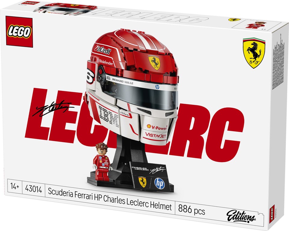 LEGO Editions 43014 Casco di Charles Leclerc Scuderia Ferrari