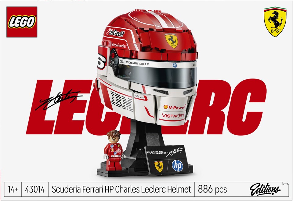LEGO Editions 43014 Casco di Charles Leclerc Scuderia Ferrari