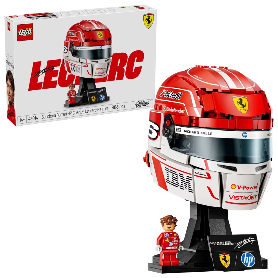 LEGO Editions 43014 Casco di Charles Leclerc Scuderia Ferrari