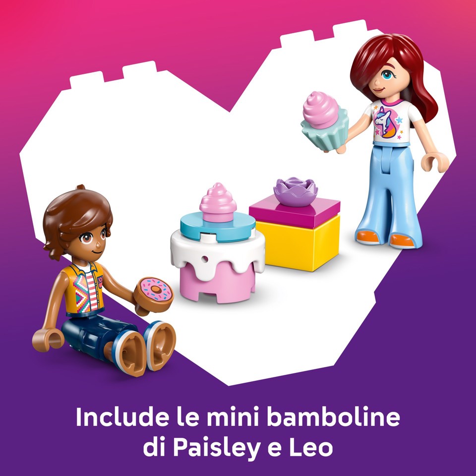 LEGO Friends 42675 Auto-Unicorno per la Consegna di Torte, Gioco Didattico con 2 Mini Bamboline e Accessori per Bambine da 4+