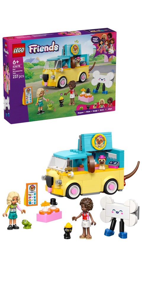 LEGO Friends 42678 Furgone di Accessori per Animali Giocattolo