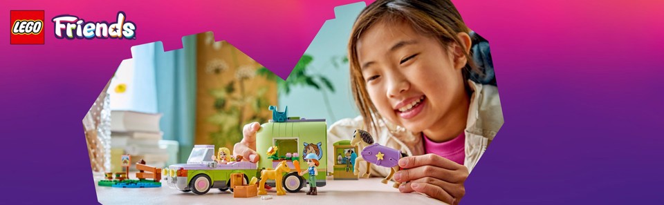 LEGO Friends 42695 Rimorchio per Cavallo e Puledro