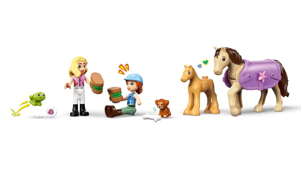 LEGO Friends 42695 Rimorchio per Cavallo e Puledro