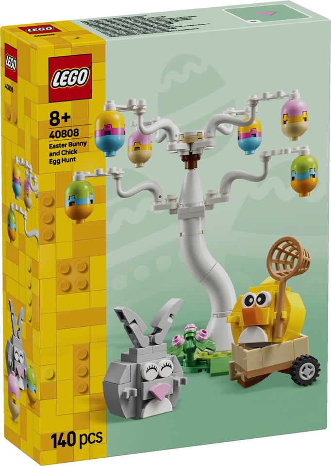 LEGO Iconic 40808 Coniglietto Pasquale e Caccia alle Uova, Giocattolo di Pasqua Coniglio e Uccellino, Regalo Bambine e Bambini 8+