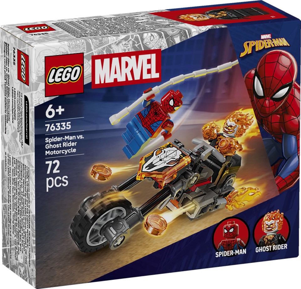 LEGO Marvel | 76335 Spider-Man vs. Ghost Rider in Motocicletta