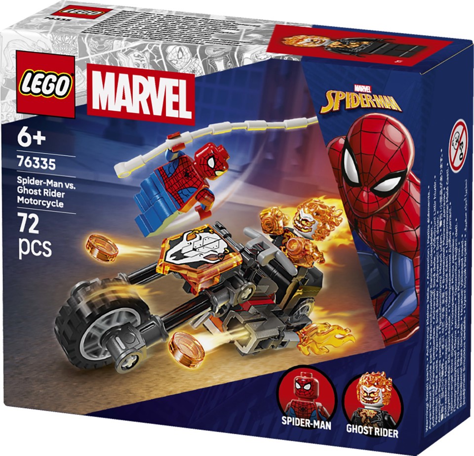 LEGO Marvel | 76335 Spider-Man vs. Ghost Rider in Motocicletta