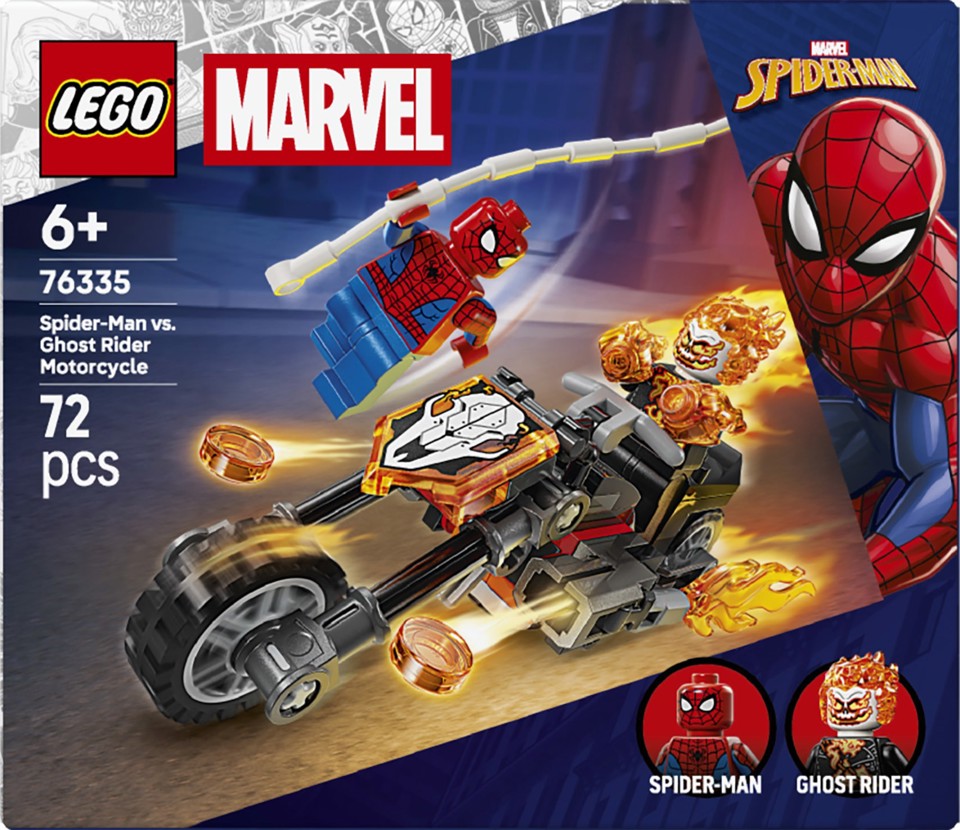 LEGO Marvel | 76335 Spider-Man vs. Ghost Rider in Motocicletta