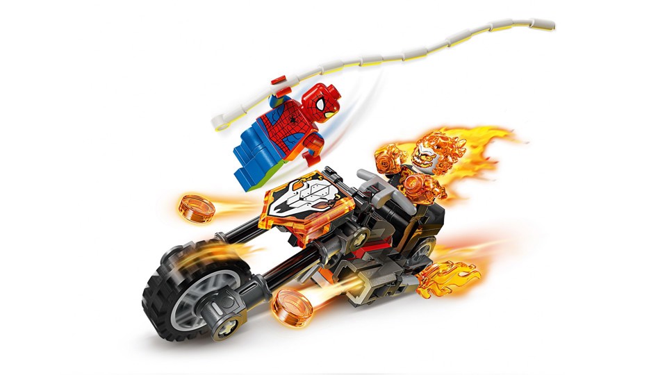 LEGO Marvel | 76335 Spider-Man vs. Ghost Rider in Motocicletta
