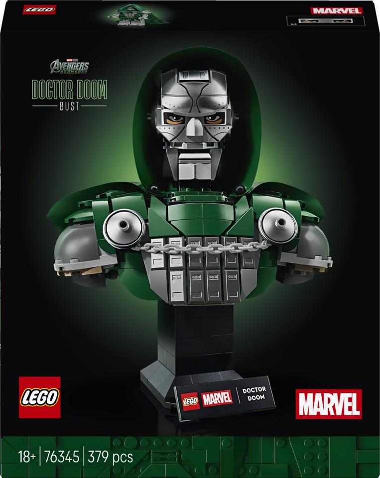 LEGO | Marvel 76345 Busto del Dottor Destino, Kit di Modellismo per Adulti da Esposizione con Minifigure, Regalo Fan del Film
