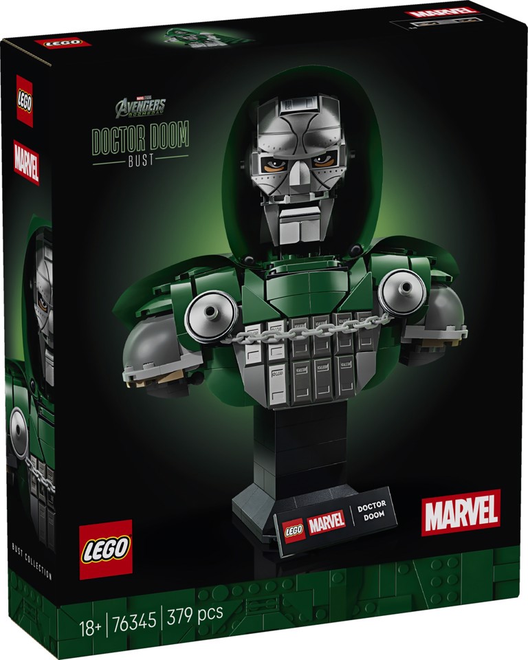 LEGO | Marvel 76345 Busto del Dottor Destino, Kit di Modellismo per Adulti da Esposizione con Minifigure, Regalo Fan del Film