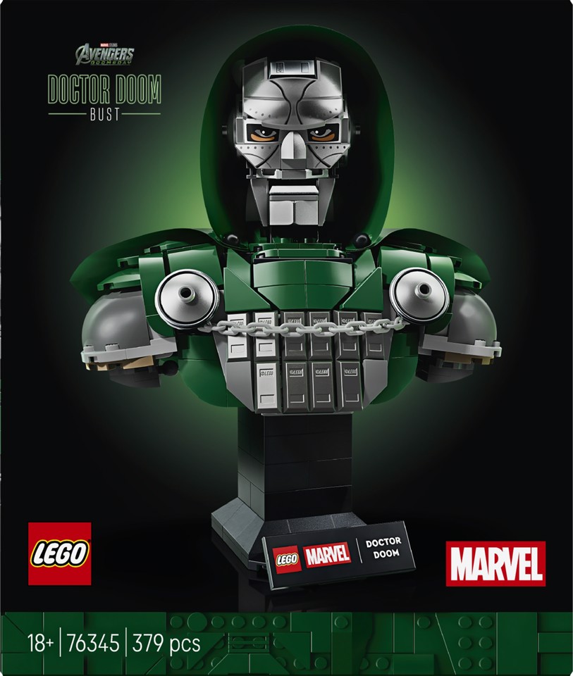 LEGO | Marvel 76345 Busto del Dottor Destino, Kit di Modellismo per Adulti da Esposizione con Minifigure, Regalo Fan del Film