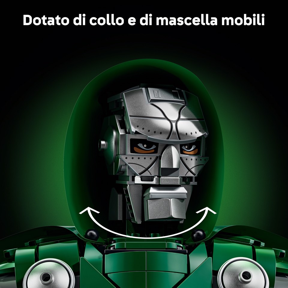 LEGO | Marvel 76345 Busto del Dottor Destino, Kit di Modellismo per Adulti da Esposizione con Minifigure, Regalo Fan del Film