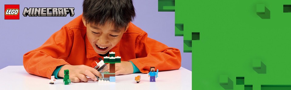 LEGO Minecraft 21583 Avventura di Steve nella Taiga