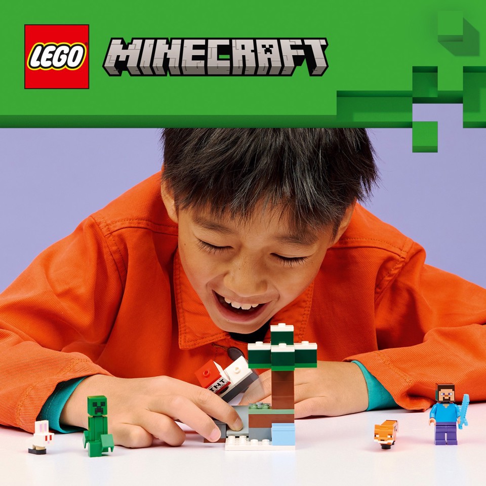 LEGO Minecraft 21583 Avventura di Steve nella Taiga