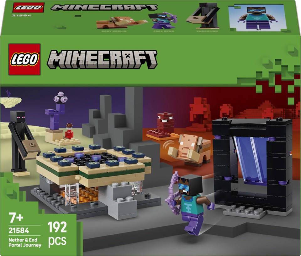 LEGO Minecraft 21584 Viaggio nel Portale del Nether e dell’End