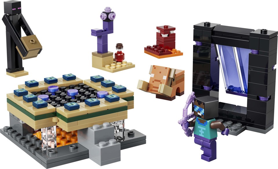 LEGO Minecraft 21584 Viaggio nel Portale del Nether e dell’End