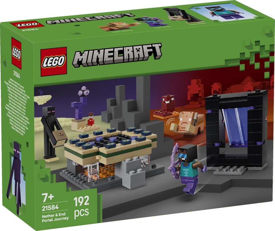 LEGO Minecraft 21584 Viaggio nel Portale del Nether e dell’End