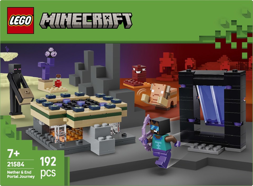 LEGO Minecraft 21584 Viaggio nel Portale del Nether e dell’End