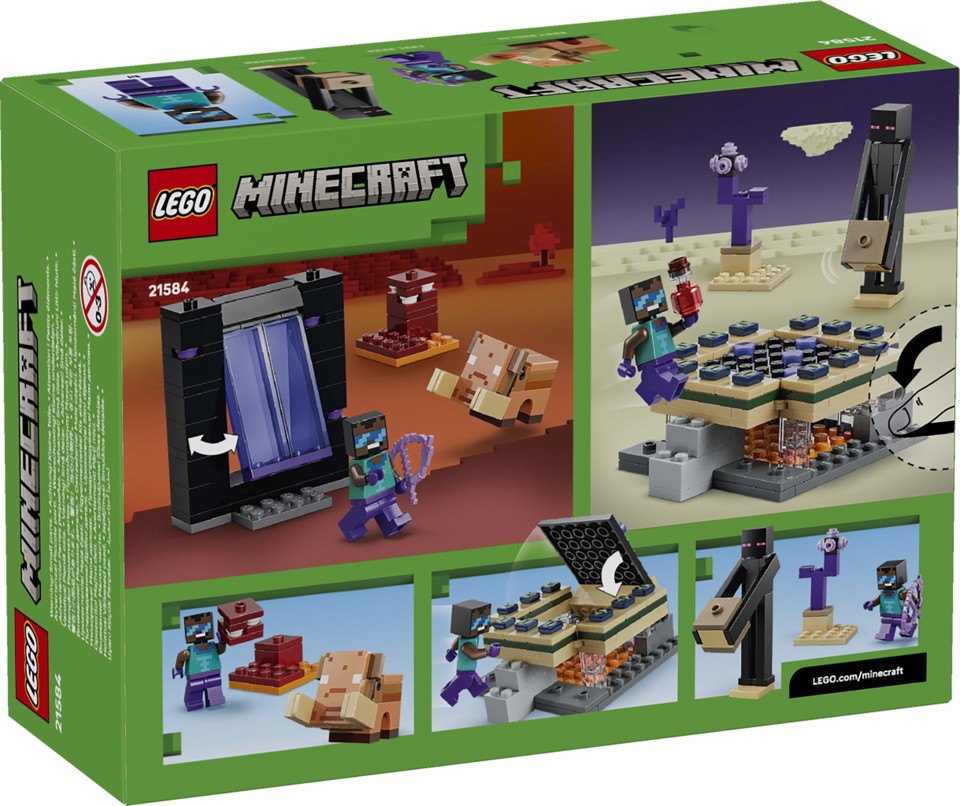 LEGO Minecraft 21584 Viaggio nel Portale del Nether e dell’End