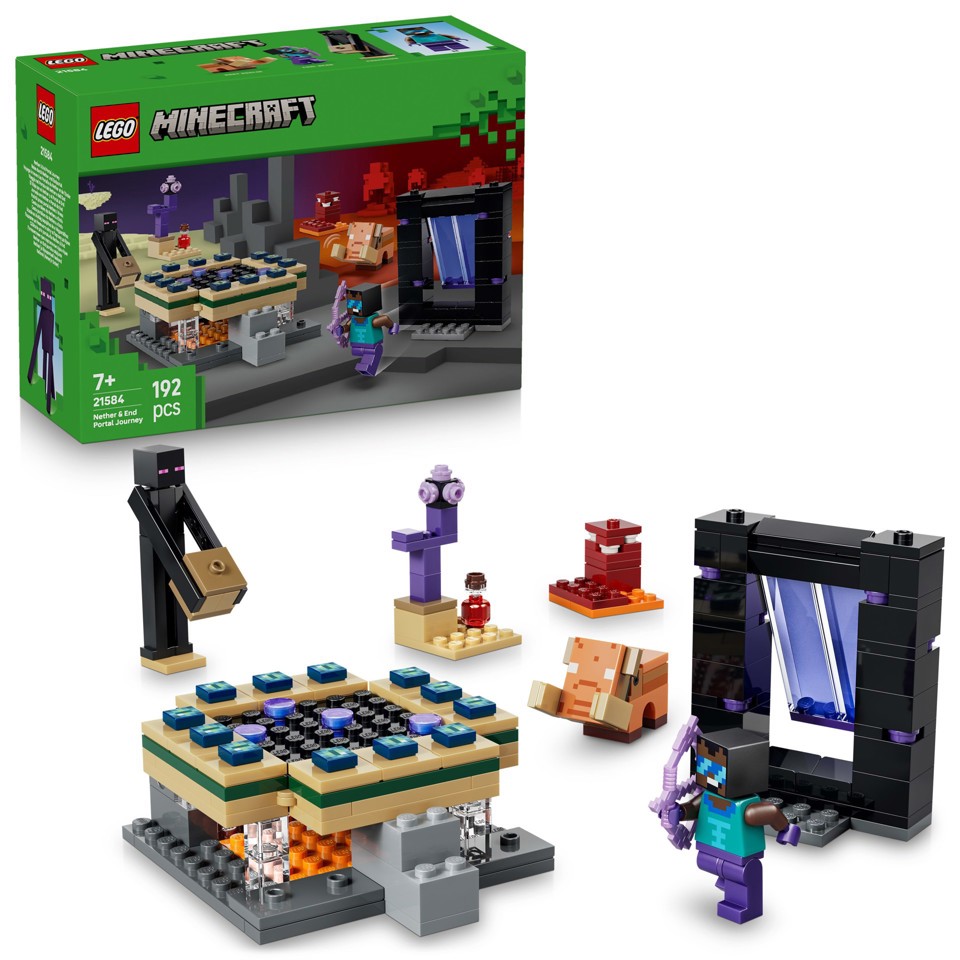 LEGO Minecraft 21584 Viaggio nel Portale del Nether e dell’End