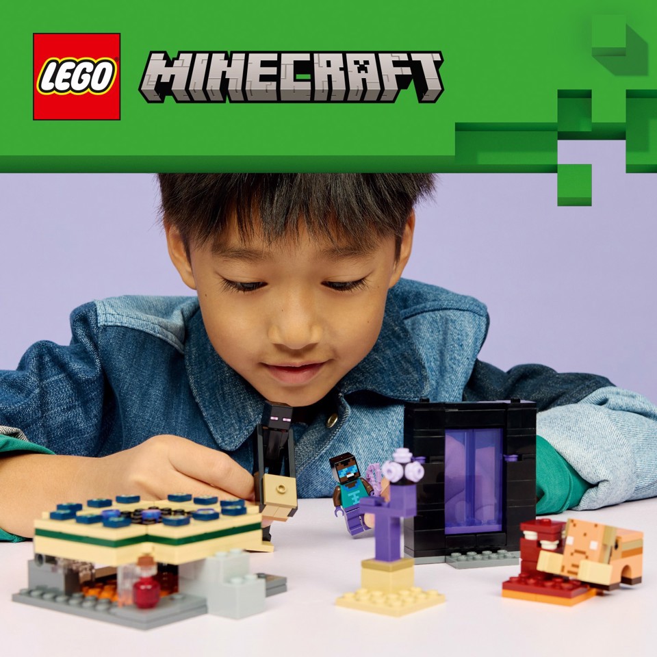 LEGO Minecraft 21584 Viaggio nel Portale del Nether e dell’End
