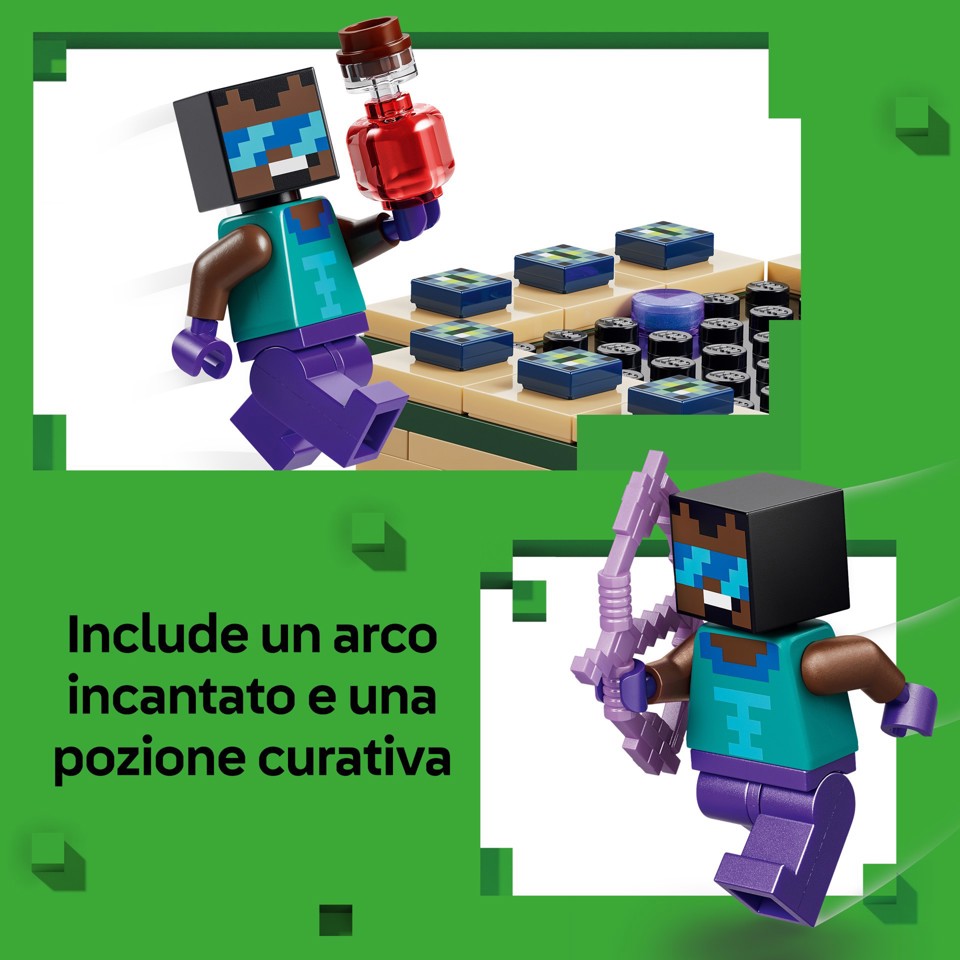 LEGO Minecraft 21584 Viaggio nel Portale del Nether e dell’End