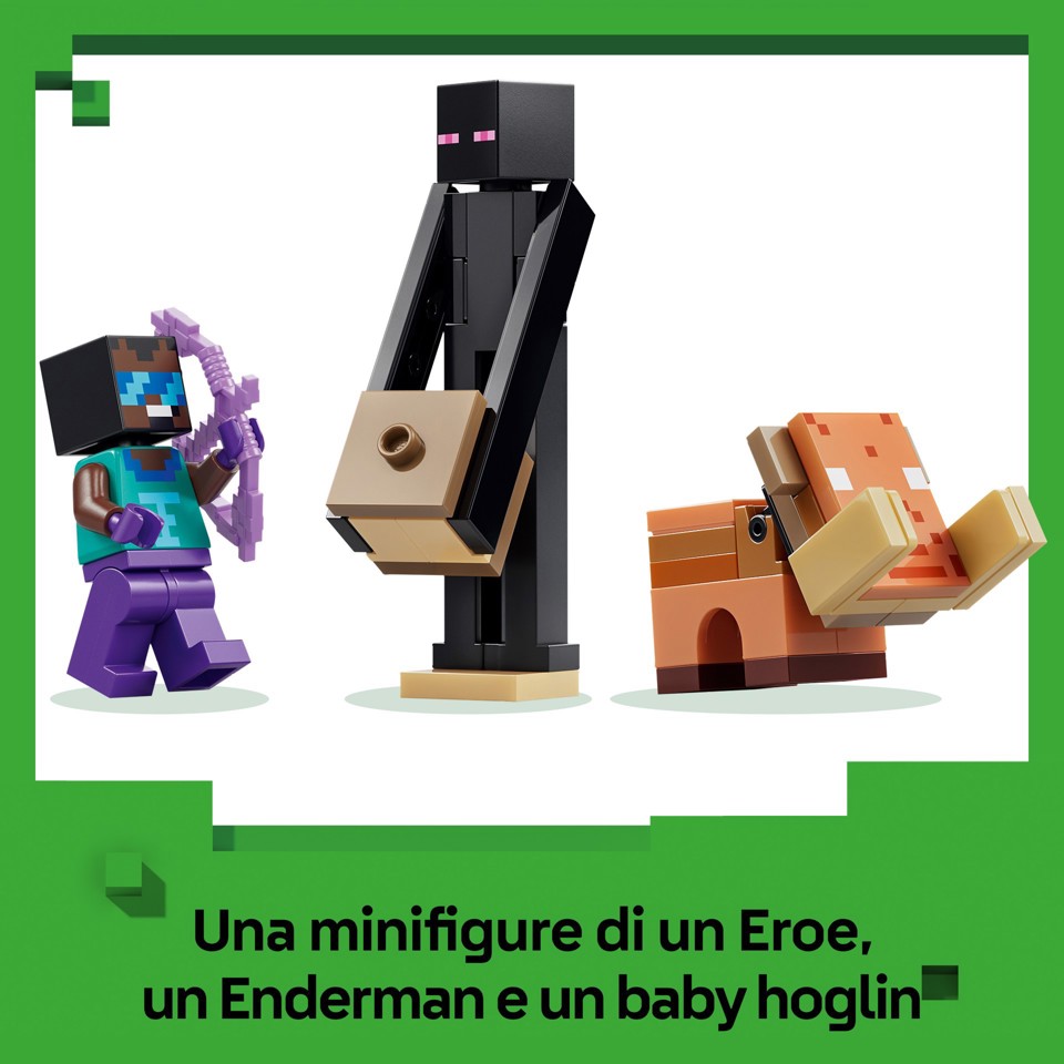 LEGO Minecraft 21584 Viaggio nel Portale del Nether e dell’End