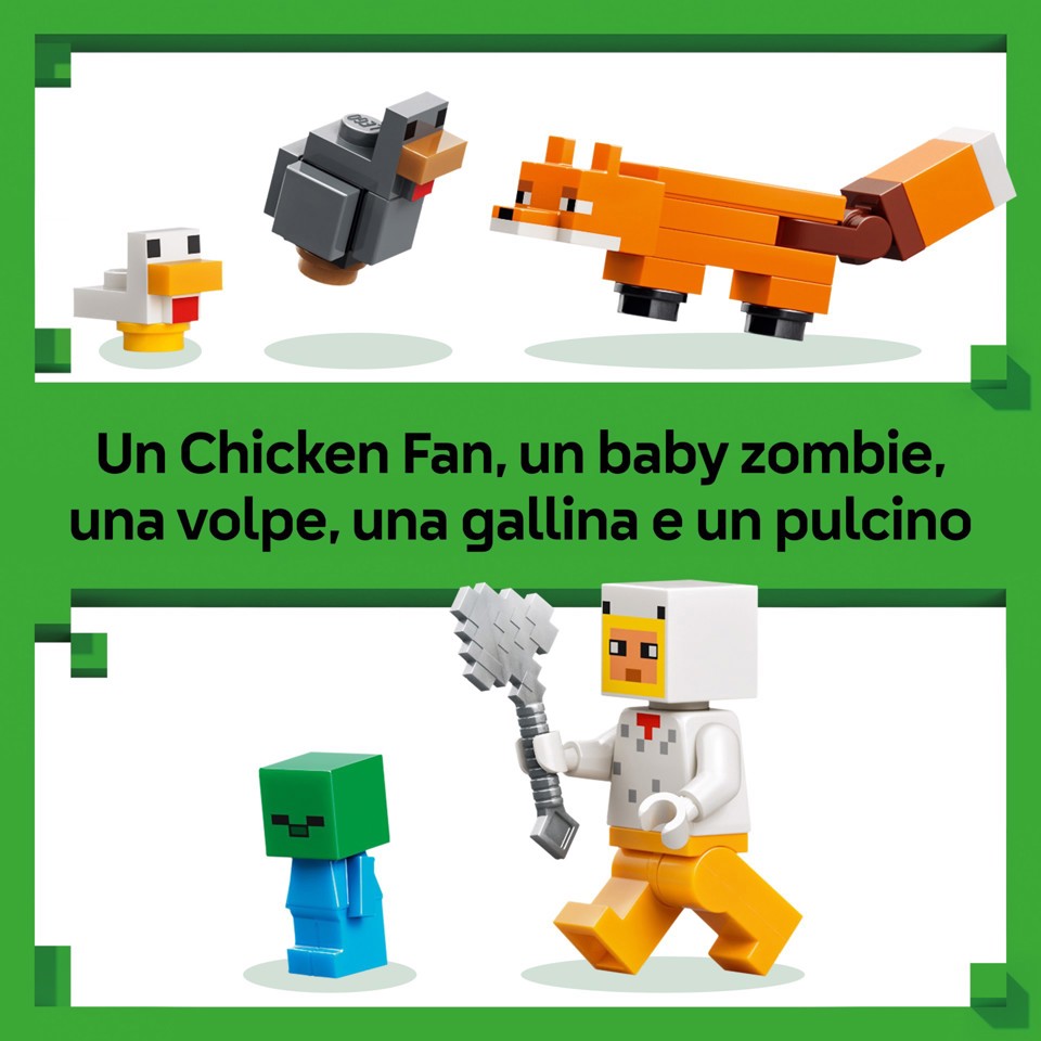 LEGO Minecraft 21585 Fattoria di Galline