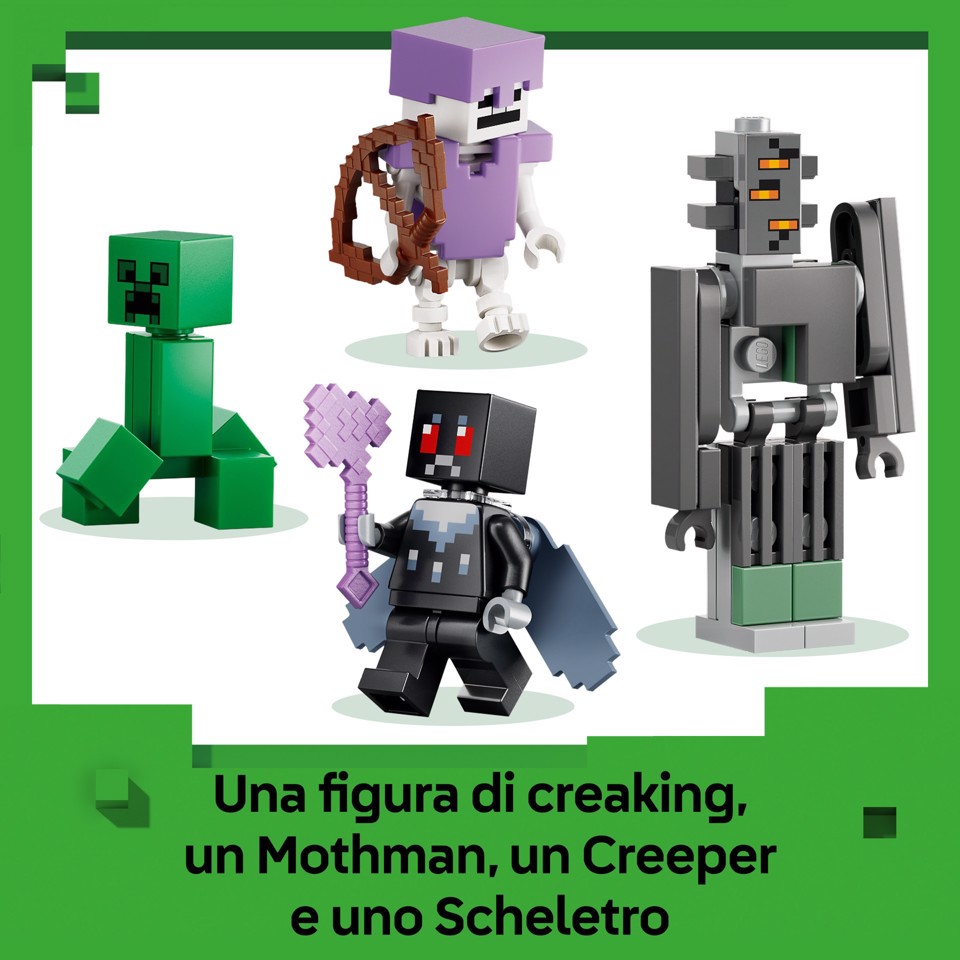 LEGO Minecraft 21586 Giardino Pallido, Bioma in Miniatura con Minifigure e Mob, Regalo per Gamer, Bambini e Bambine 7+ Anni