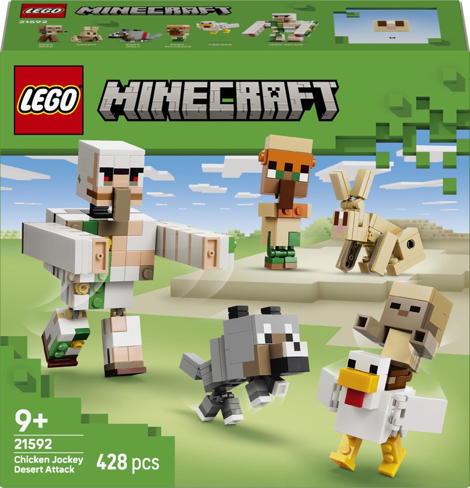 LEGO Minecraft 21592 Attacco nel Deserto del Fantino di Polli