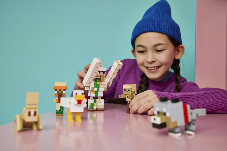 LEGO Minecraft 21592 Attacco nel Deserto del Fantino di Polli