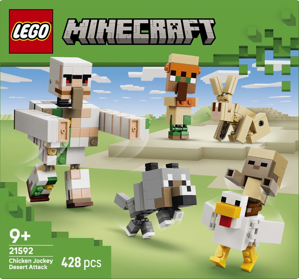 LEGO Minecraft 21592 Attacco nel Deserto del Fantino di Polli