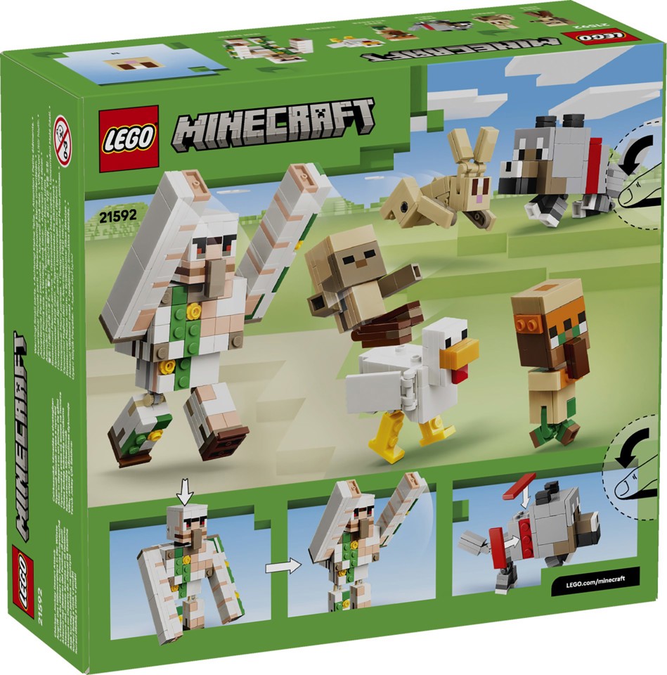 LEGO Minecraft 21592 Attacco nel Deserto del Fantino di Polli