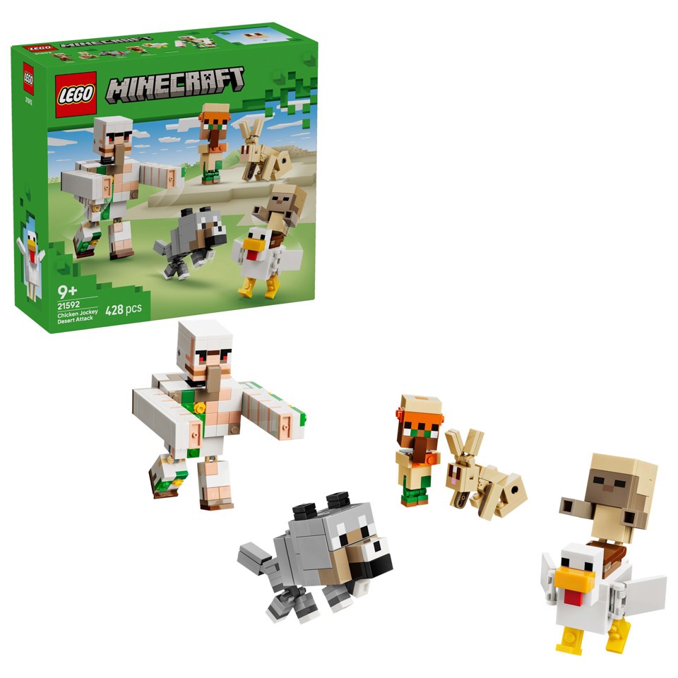 LEGO Minecraft 21592 Attacco nel Deserto del Fantino di Polli